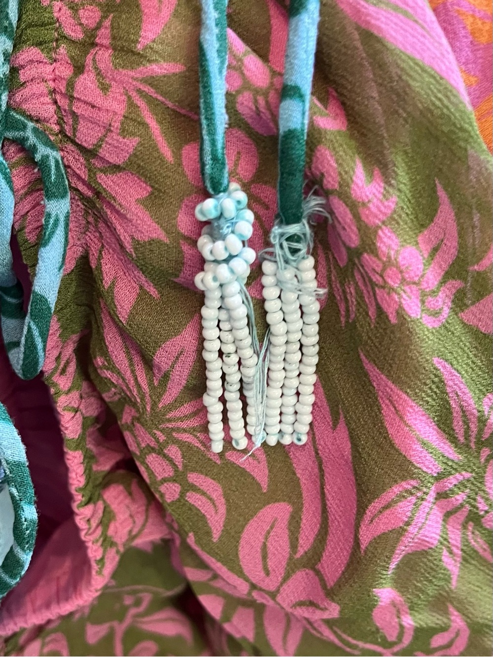3668. FARM RIO ANTHROPOLOGIE Colorblock
Printed Maxi Dress in PinkCombo Sz M$260 - Picture 6 of 8